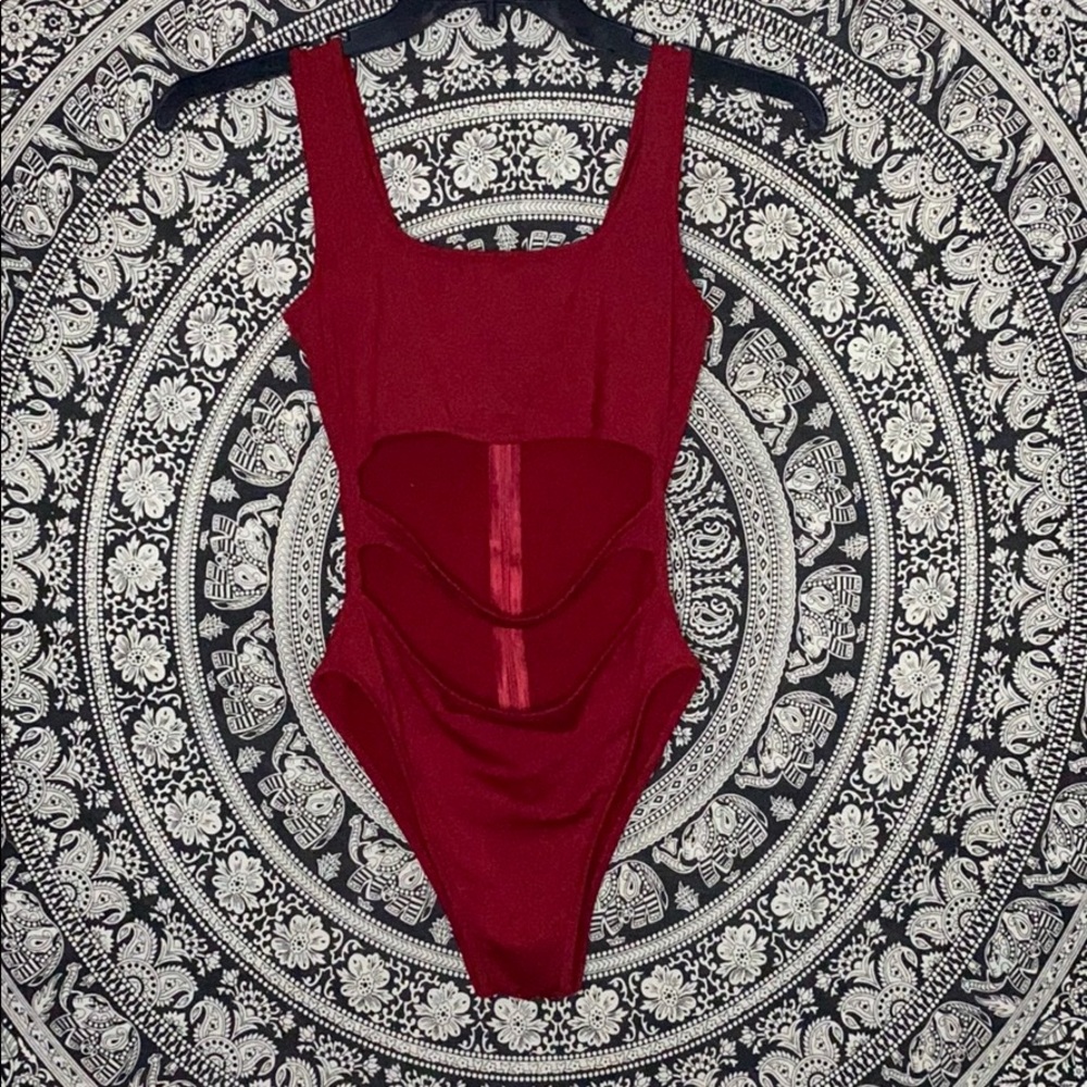 Sleeveless cut out bodysuit